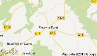 Plan de Fleury-la-Forêt