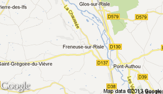 Plan de Freneuse-sur-Risle
