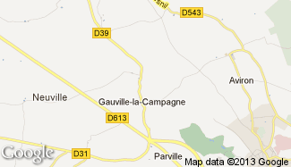 Plan de Gauville-la-Campagne