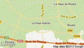 Plan de La Haye-Aubrée