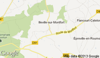 Plan de Illeville-sur-Montfort