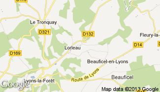 Plan de Lorleau