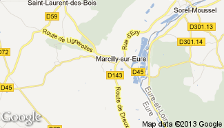 Plan de Marcilly-sur-Eure