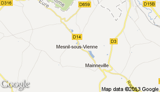 Plan de Mesnil-sous-Vienne