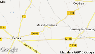 Plan de Mesnil-Verclives