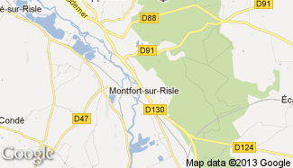 Plan de Montfort-sur-Risle