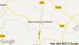 Plan de Notre-Dame-du-Hamel