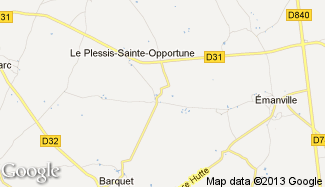 Plan de Le Plessis-Sainte-Opportune