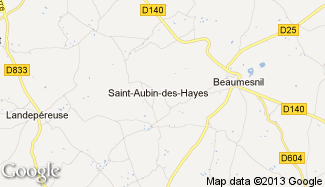 Plan de Saint-Aubin-des-Hayes