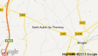 Plan de Saint-Aubin-du-Thenney