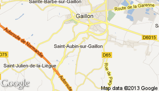 Plan de Saint-Aubin-sur-Gaillon
