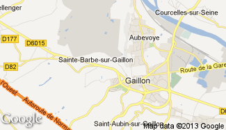 Plan de Sainte-Barbe-sur-Gaillon