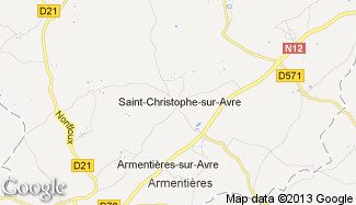 Plan de Saint-Christophe-sur-Avre