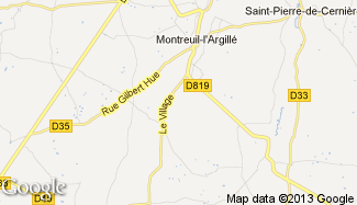 Plan de Saint-Denis-d'Augerons