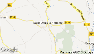 Plan de Saint-Denis-le-Ferment