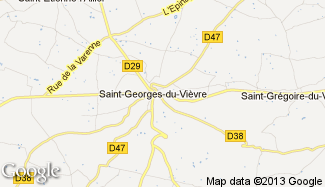 Plan de Saint-Georges-du-Vièvre