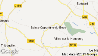 Plan de Sainte-Opportune-du-Bosc