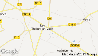 Plan de Les Thilliers-en-Vexin