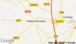 Plan de Allaines-Mervilliers