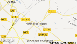 Plan de Aunay-sous-Auneau