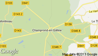 Plan de Champrond-en-Gâtine