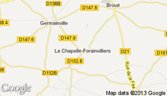 Plan de La Chapelle-Forainvilliers