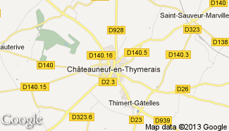 Plan de Châteauneuf-en-Thymerais