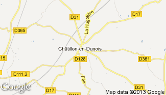 Plan de Châtillon-en-Dunois