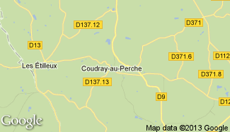 Plan de Coudray-au-Perche
