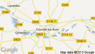 Plan de Courville-sur-Eure