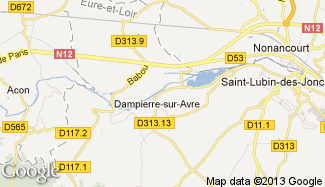 Plan de Dampierre-sur-Avre