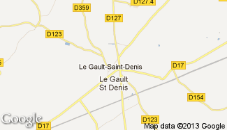 Plan de Le Gault-Saint-Denis