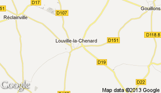 Plan de Louville-la-Chenard