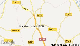 Plan de Marville-Moutiers-Brûlé