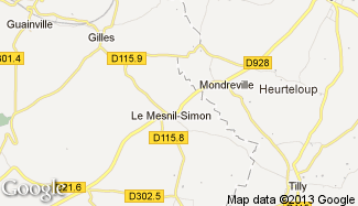 Plan de Le Mesnil-Simon