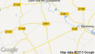 Plan de Mézières-au-Perche