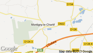Plan de Montigny-le-Chartif