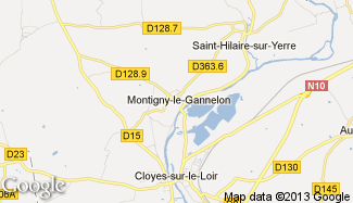Plan de Montigny-le-Gannelon
