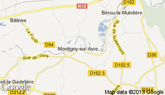 Plan de Montigny-sur-Avre