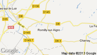 Plan de Romilly-sur-Aigre