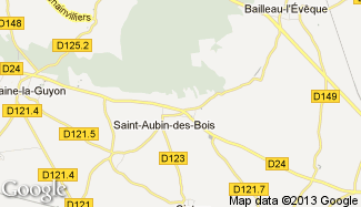 Plan de Saint-Aubin-des-Bois