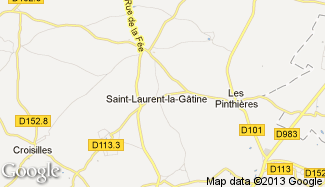 Plan de Saint-Laurent-la-Gâtine