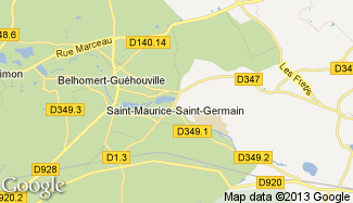 Plan de Saint-Maurice-Saint-Germain