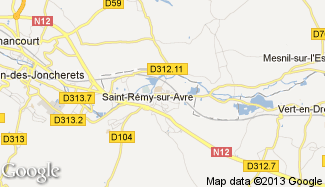 Plan de Saint-Rémy-sur-Avre