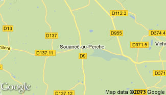 Plan de Souancé-au-Perche