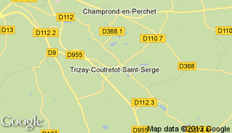 Plan de Trizay-Coutretot-Saint-Serge