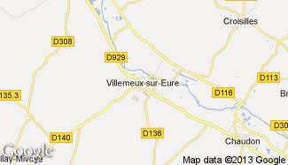 Plan de Villemeux-sur-Eure