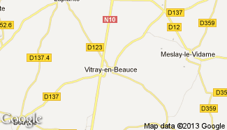 Plan de Vitray-en-Beauce