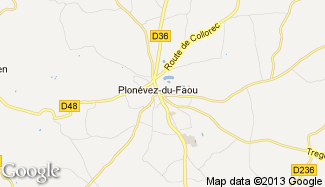 Plan de Plonévez-du-Faou