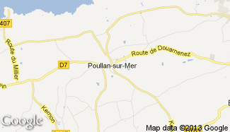 Plan de Poullan-sur-Mer